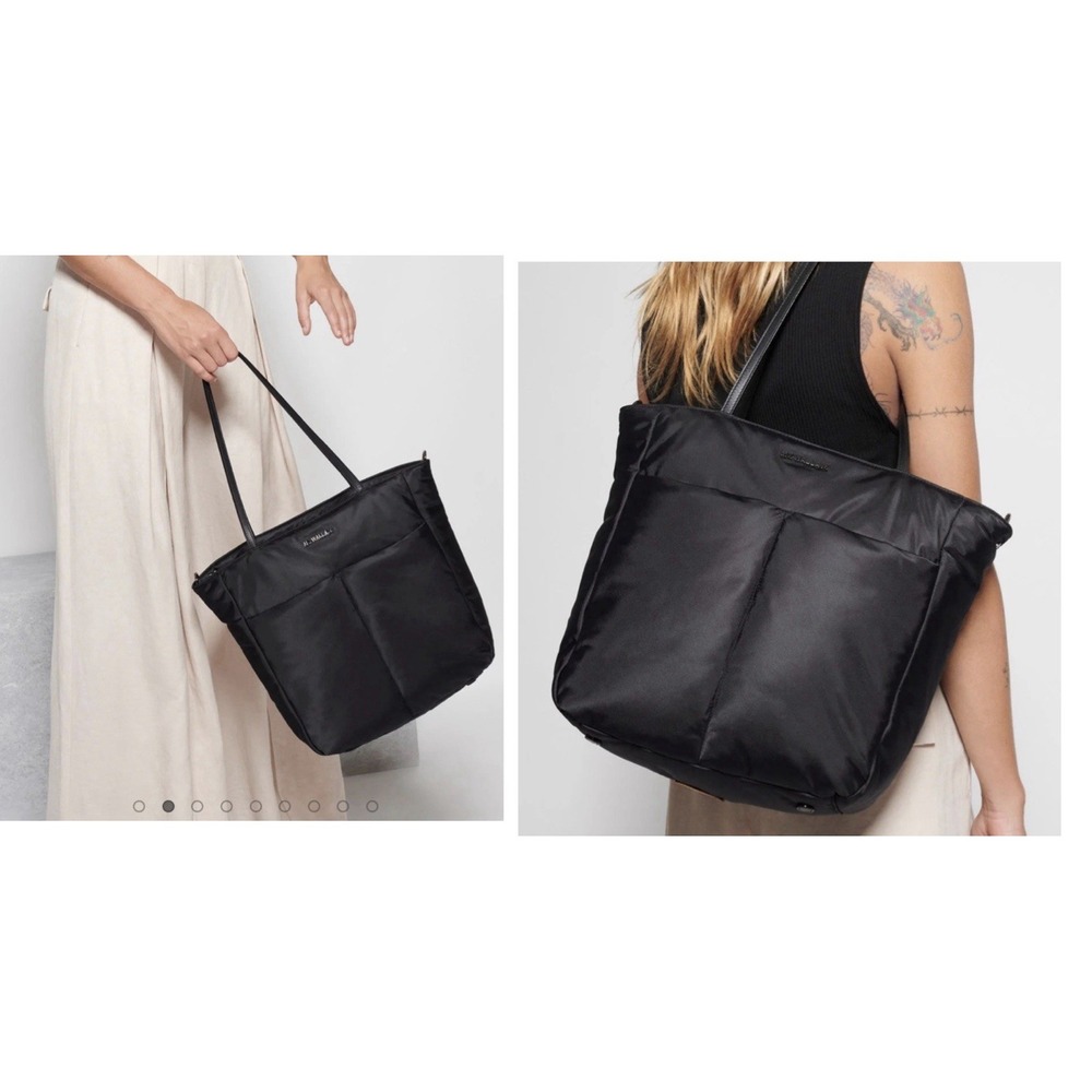 MZ Wallace Bowery Quatro Black Tote No Crossbody Strap